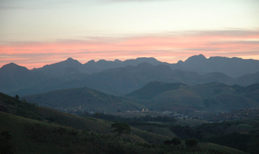 Alegre - Entardecer na Montanha (vista da cidade)
